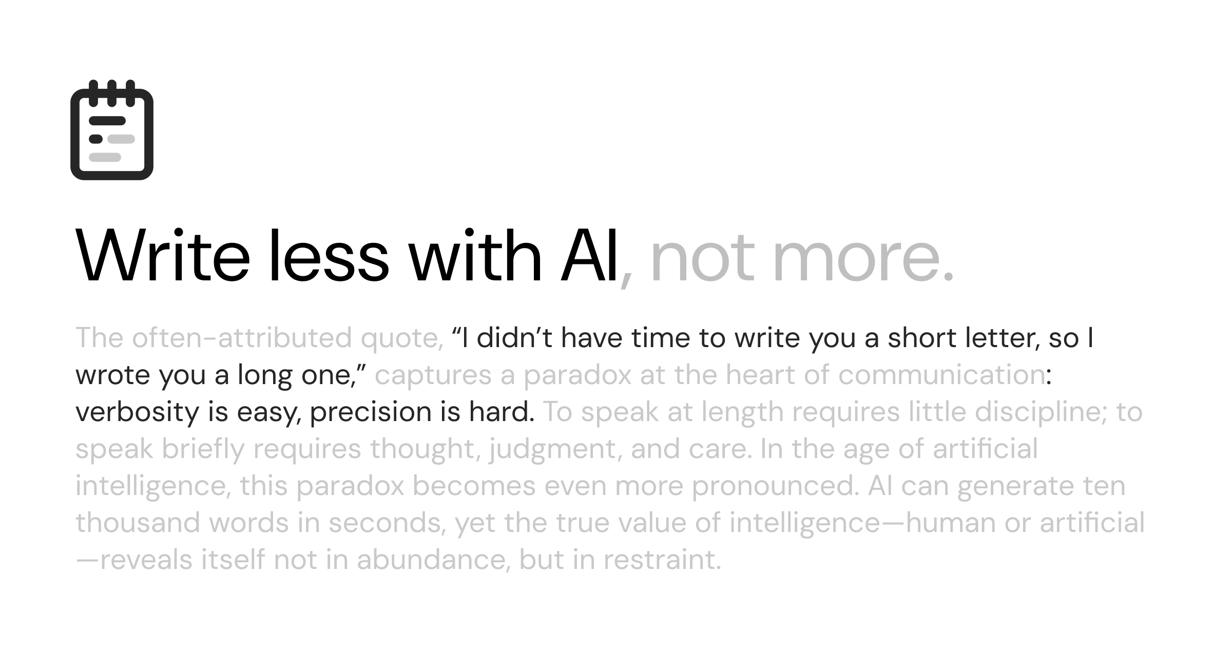 writelesswithai.com image